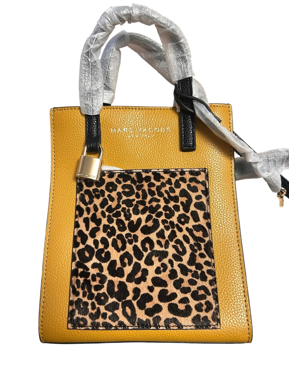 Marc Jacobs Micro N/S Leopard Print Leather Tote NWT - Picture 4 of 9